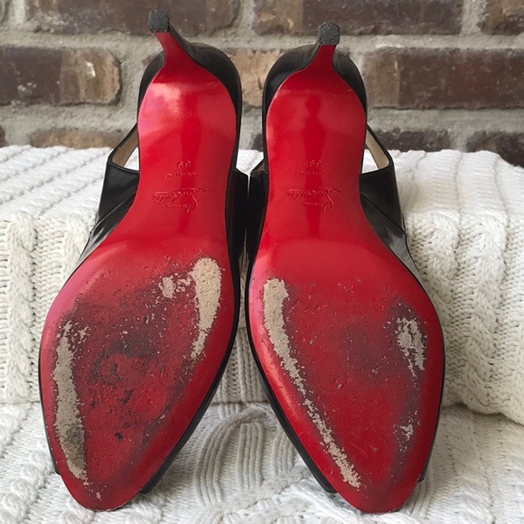 Christian Louboutin Peep Toe Sling Back - Picture 5 of 13